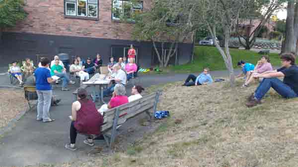 Victory Hieghts emergency hub meeting