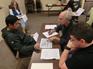 Jess and Dan from Eastlake use the graphic pictures to capture the message