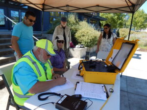 High Point Hub Radio Operator and volunteers